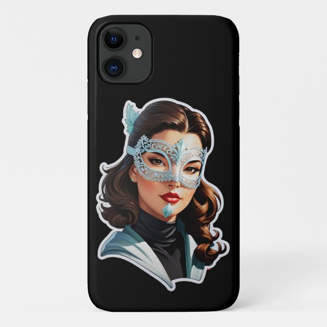 Coques Case-Mate iPhone Dame masquée vénitienne (Dos)