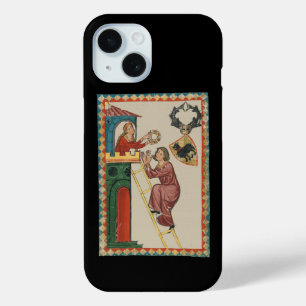 Coque Pour iPhone 15 Dame offrant un cadeau à un prétendant, 14e siècle