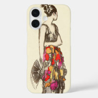 Dame Vintage de la Mode avec une Robe de Printemps