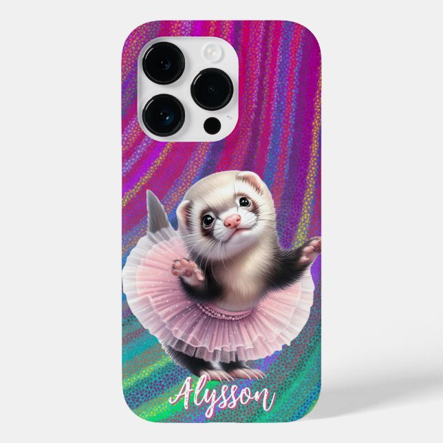 Coques Case-Mate iPhone Dancing Ferret dans un ballet Tutu Doing (Verso)
