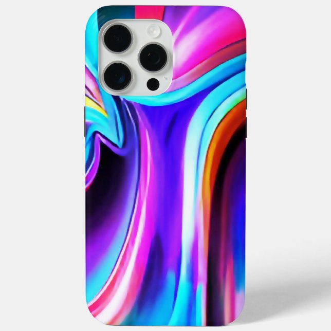 Coques Case-Mate iPhone Dancing Neon Lights- blue (Verso)