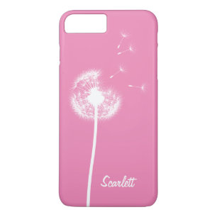 Coques Pour iPhone Dandelion Monogram rose iPhone 7 Plus