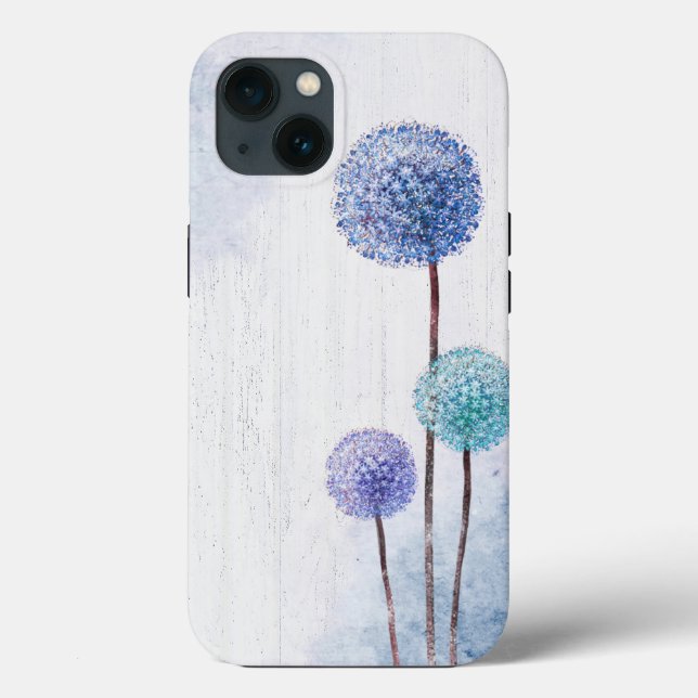 Coques Case-Mate iPhone Dandelions Aquarelle Sur Le Bois (Verso)