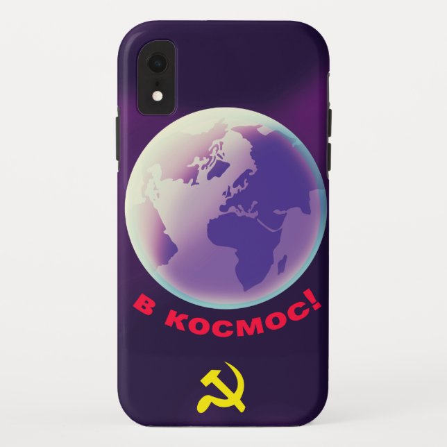 Coques Case-Mate iPhone dans l'espace ! dans l'Espace ! Art spatial soviét (Dos)