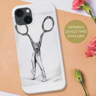 Etui iPhone 13 Danse ballet Ciseaux Ballerina Dessin surréaliste