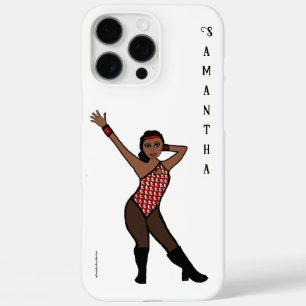 Coques iPhone 16 Pro Max Danseur personnalisé impression blanche # 1