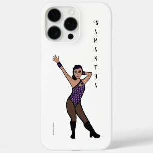 Coques iPhone 16 Pro Max Danseur Personnalisé Impression Violet Argent #2
