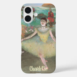 Coques iPhone 16 Danseuse avec un bouquet, s'inclinant d'Edgar Dega