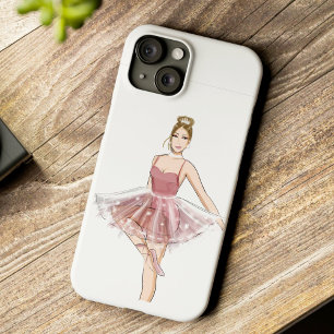 Coque Pour iPhone 14 danseuse de ballet, sketch de mode,