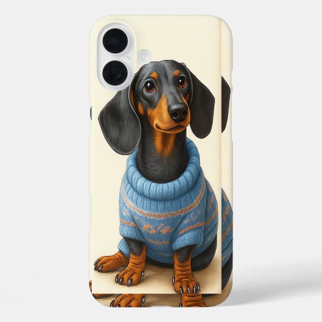 Coques Case-Mate iPhone Dapper Dachshund (Verso)
