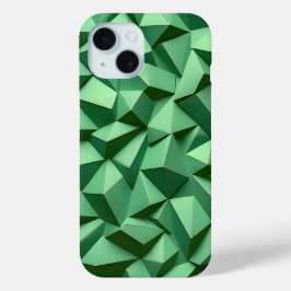 Coque Pour iPhone 15 Dark Green Geometric iPhone Case Bold and Modern