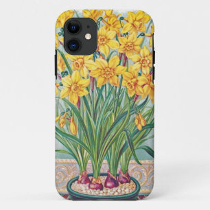 Case-Mate iPhone Case date rsvp fleurs jonquille jaune vintage