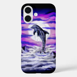 Coques iPhone 16 Dauphin clair de lune
