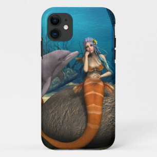 Coque Case-Mate Pour iPhone Dauphine sirène rêveuse Art fantastique sous-marin