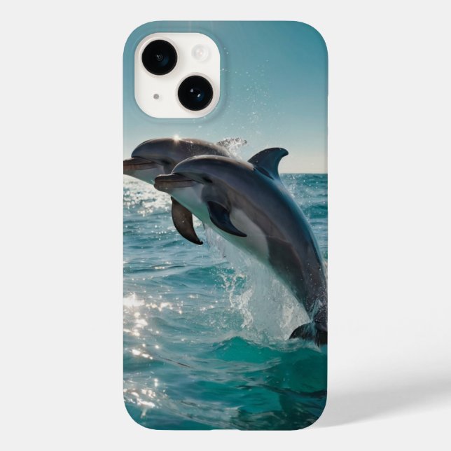 Coques Case-Mate iPhone Dauphins dansants (Verso)