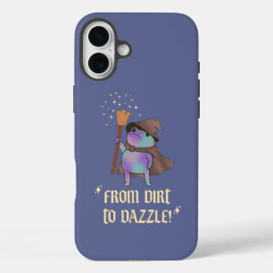Coques iPhone 16 Plus De la boue à l'éclat Chapeau de sorcière de grenou