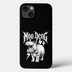 Case-Mate iPhone Case Death Metal Bébé Hippopotame Mignon Moo Deng Hippo