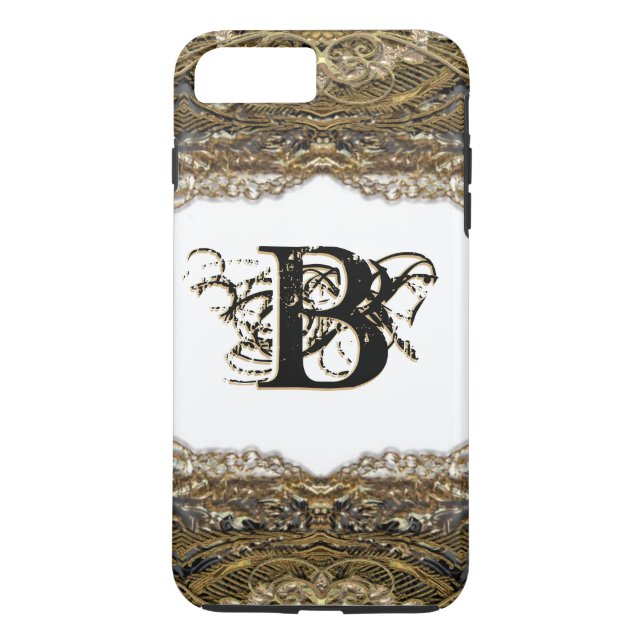 Coques Case-Mate iPhone Debusschère IV Élégant Monogramme (Dos)
