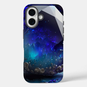 Coques iPhone 16 Décembre Birthstone Sapphire Inspiré Blue Topaz