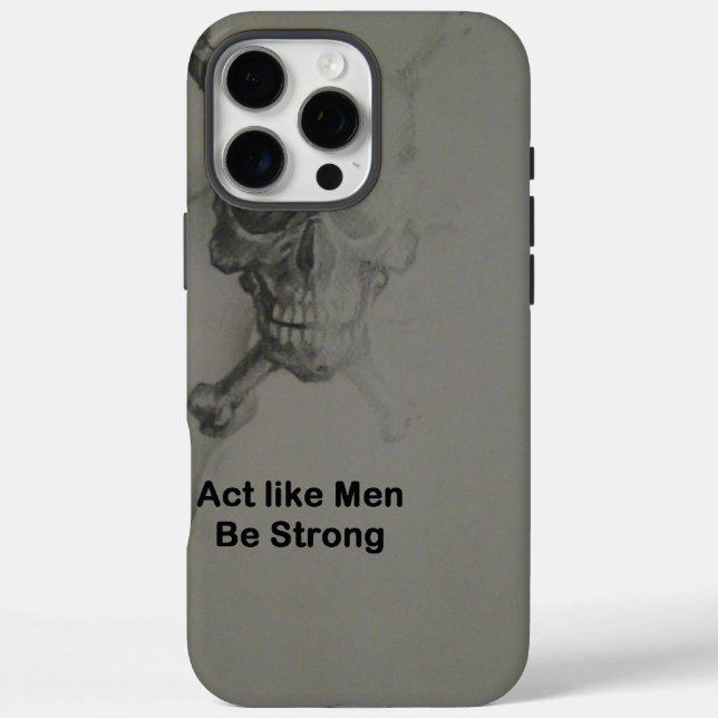 Coques Case-Mate iPhone Déclaration audacieuse : Agissez Comme Des Hommes, (Verso)