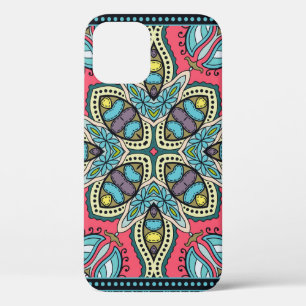 Case-Mate iPhone Case Décor coloré sur un arrière - plan noir