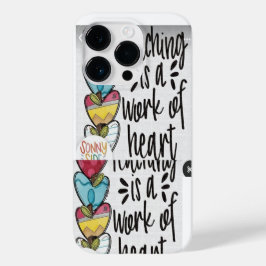 COQUE POUR iPhone 14 PRO DÉCOR DE COEUR NOIR&BLANC ET MULTYCOULEUR SUR IPHO