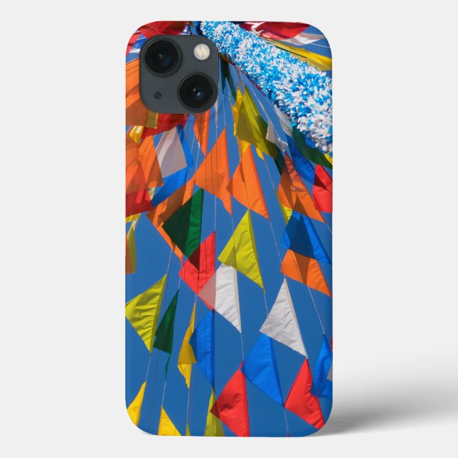 Coques Case-Mate iPhone Décoration de drapeau de triangle (Verso)