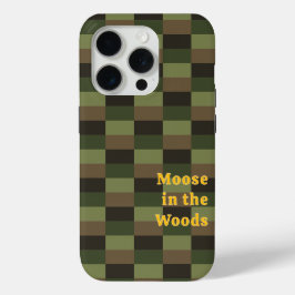 Coque iPhone 15 Pro Deep Forest Color Combination with Yellow