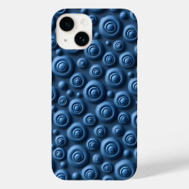 Coque Pour iPhone 14 Deep Indigo Spiral iPhone Case Modern Design