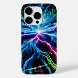 Coque Pour iPhone 14 Pro DeepRoots, un monde numérique dans le cyberespace