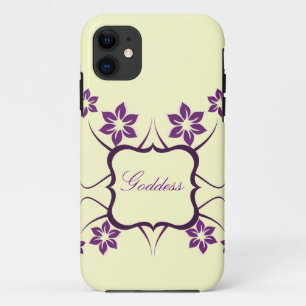 Coque iPhone 11 Déesse Floral CM iPhone 5 BT ID Coque, violet