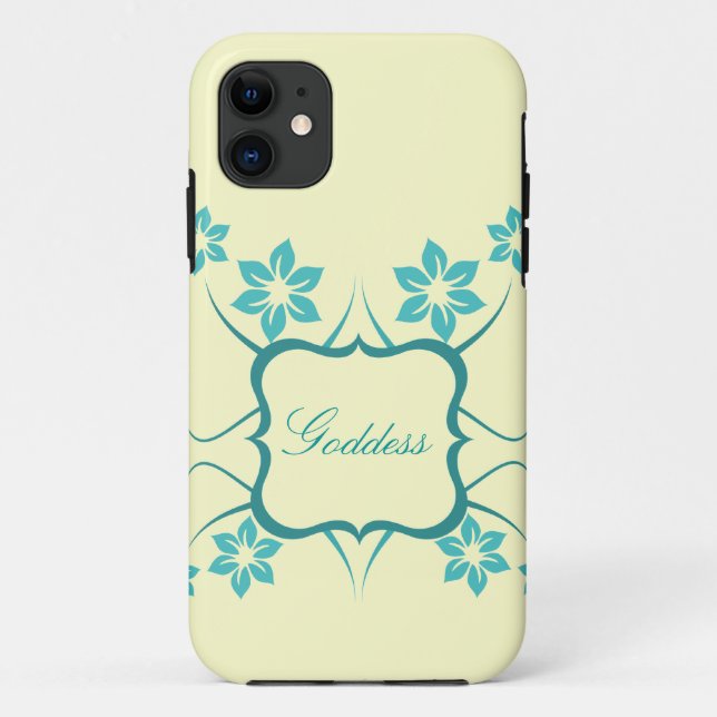 Coques Case-Mate iPhone Déesse Floral iPhone 5 BT Coque, Turquoise (Dos)