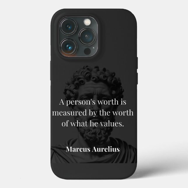 Coques Case-Mate iPhone Définir une valeur : Marcus Aurelius sur les valeu (Verso)