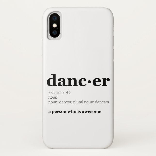 Coques Case-Mate iPhone Définition d'un danseur (Dos)