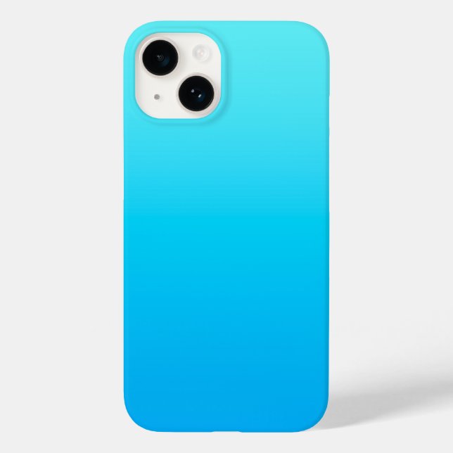 Coques Case-Mate iPhone Dégradé de couleur bleue (Verso)