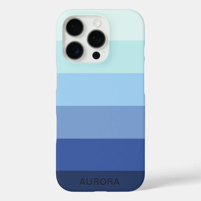 Coques Case-Mate iPhone Dégradé de couleur - Nom personnalisé (Verso)