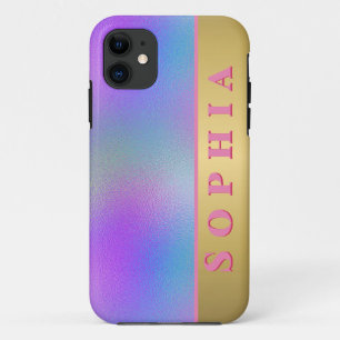 Case-Mate iPhone Case Dégradé de couleur rose vert et bleu personnalisé