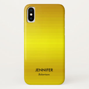 Case-Mate iPhone Case dégradé d'or de nom personnalisé