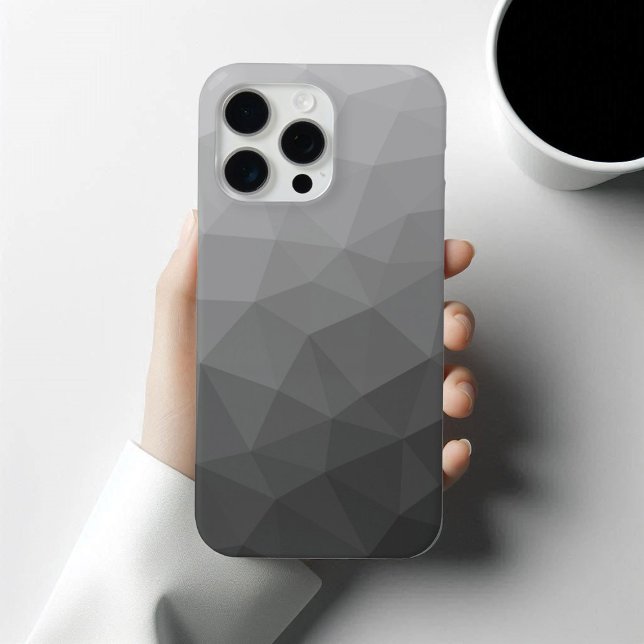 Coques Case-Mate iPhone Dégradé gris clair motif en maille géométrique (Protect your phone with trendy modern geometric phone case. In many different colors.)