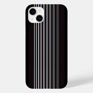 Coque Pour iPhone 14 Plus Dégradé Monochrome Moderne Diagramme Vertical