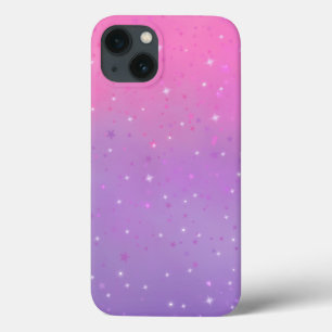 Case-Mate iPhone Case Dégradé Ombre rose et violet avec étoiles