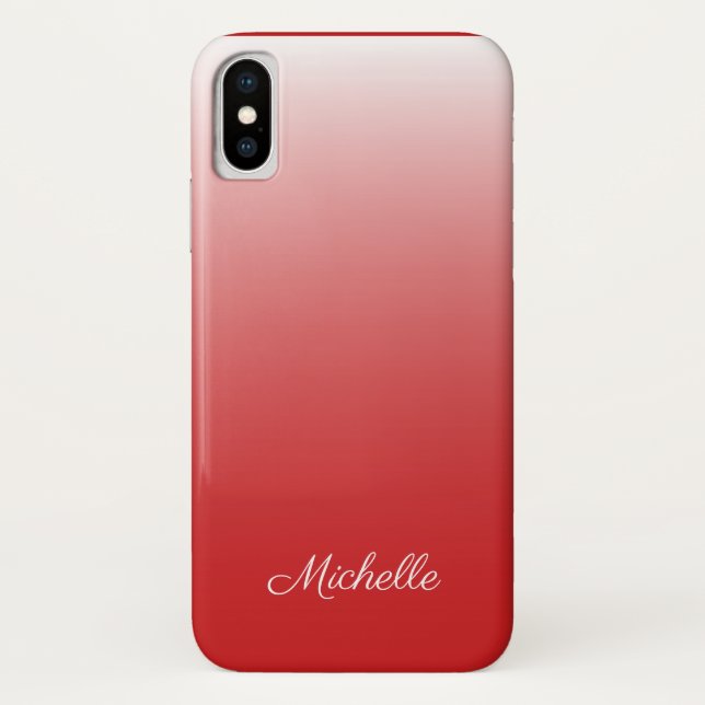 Coques Case-Mate iPhone dégradé personnalisé noir (Dos)