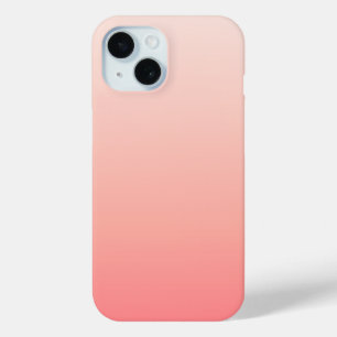 Coque Pour iPhone 15 Dégradé rose pâle et pêche