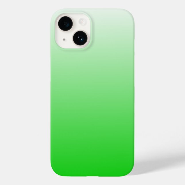 Coques Case-Mate iPhone dégradé vert à blanc #00cc00 (Verso)