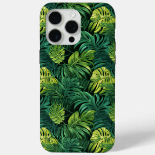 Coque iPhone 15 Pro Max Delicious Monster Feuilles Patterned Designer Toug