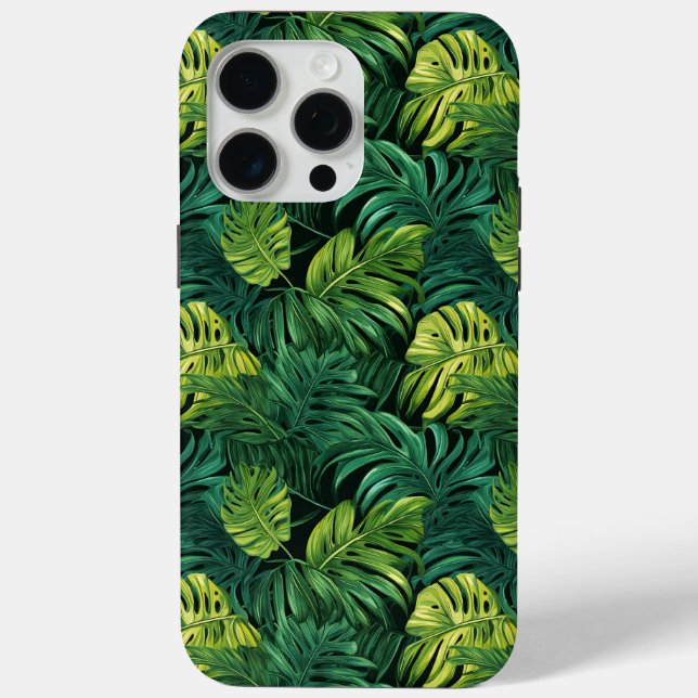 Coques Case-Mate iPhone Delicious Monster Feuilles Patterned Designer Toug (Verso)
