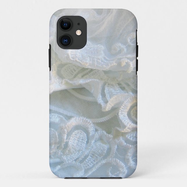Coques Case-Mate iPhone Dentelle blanche rouillée (Dos)
