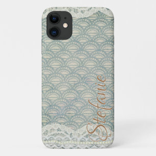 Case-Mate iPhone Case Dentelle bleu ardoise
