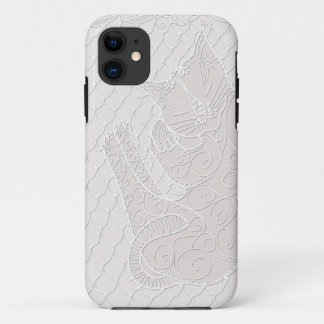 Case-Mate iPhone Case Dentelle de chat couché Doily (avoine) sur le boît