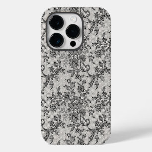 Coque Pour iPhone 14 Pro Dentelle noire